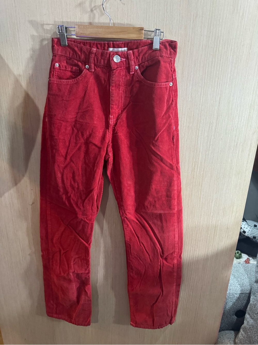 Women’s BDG High Waisted Red Cowboys Corduroy Jeans Size 26